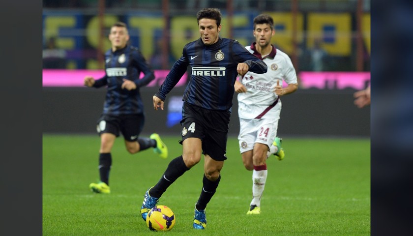Zanetti's Inter Match Shirt, Serie A 2013/14