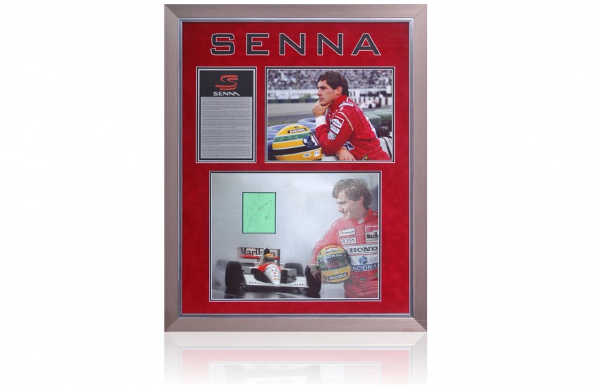 Ayrton Senna Hand Signed Formula 1 Presentation