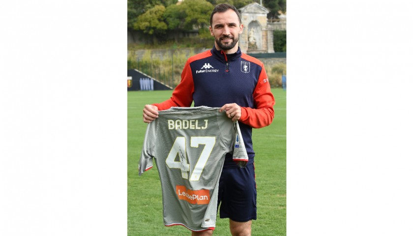 Badelj's Genoa Match-Issued Signed Shirt, 2021/22