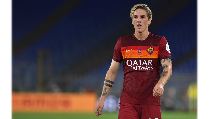 Zaniolo's Official Roma Signed Shirt, 2020/21 