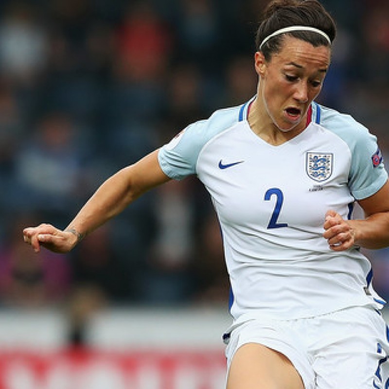 Lucy Bronze's Match Worn and Signed England 2016 Shirt 