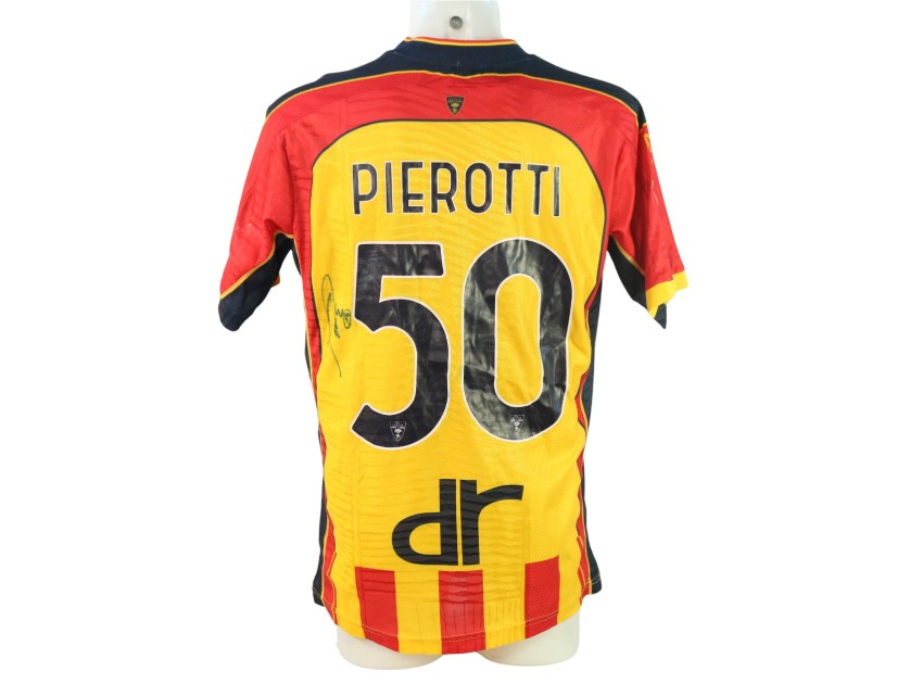 Pierotti's Signed Unwashed Shirt, Napoli vs Lecce 2024