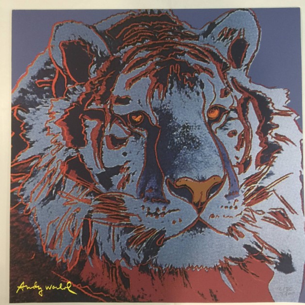 Andy Warhol Signed "Siberian Tiger" 