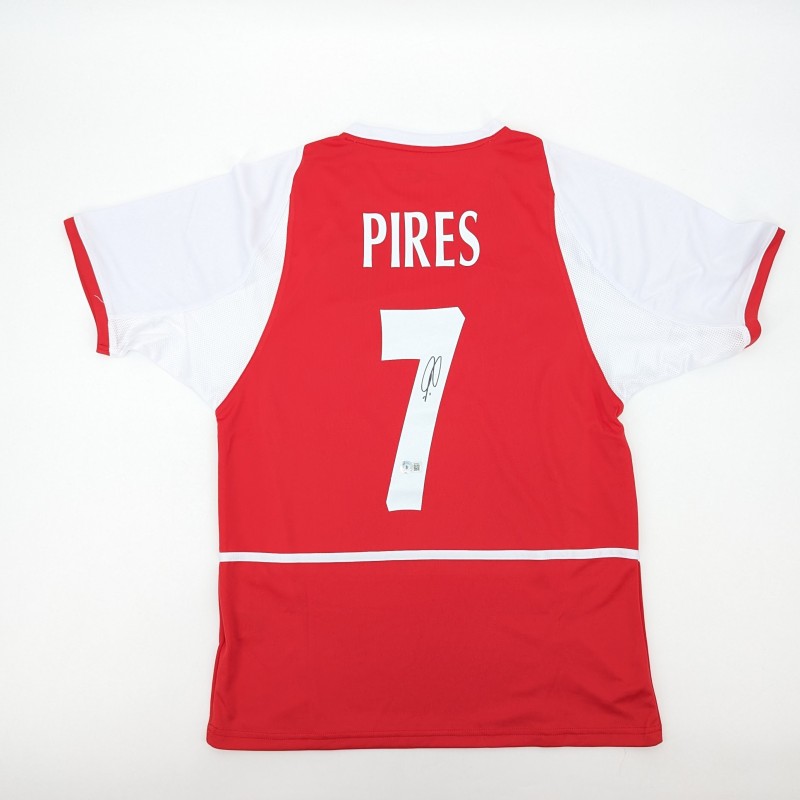 Maglia dell'Arsenal 2003/04 firmata da Pires