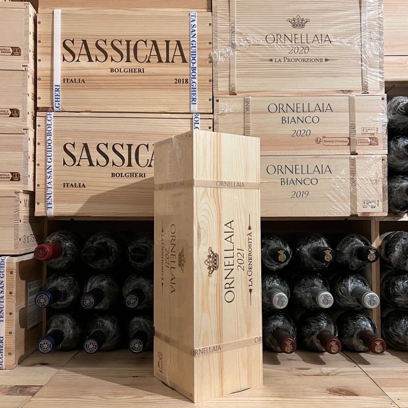 Ornellaia 2021 La Generosità Magnum in Wooden Case Bolgheri Superiore DOC