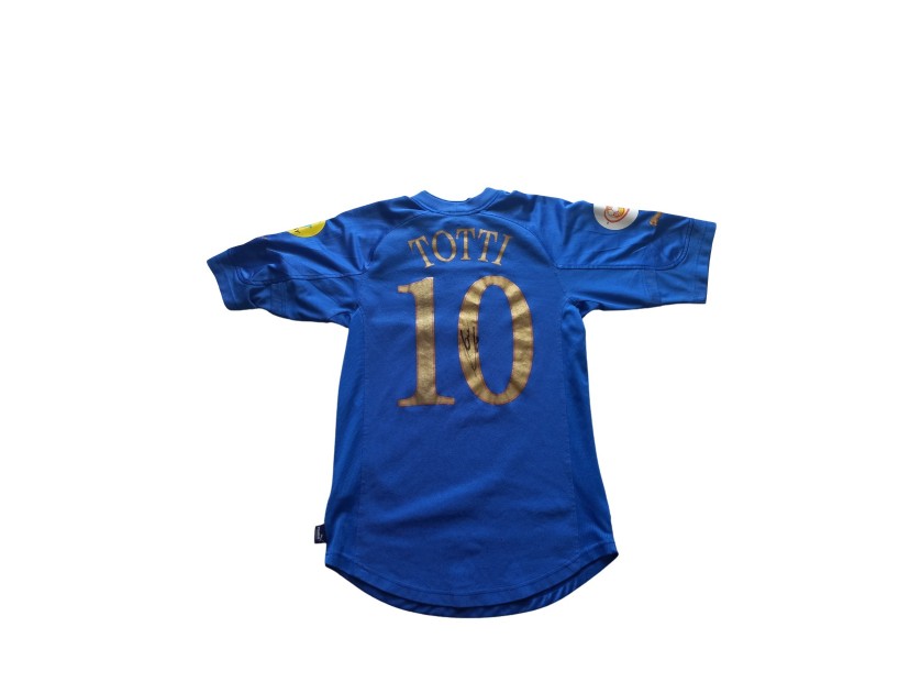 Maglia Totti Italia preparata EURO 2004 - Autografata