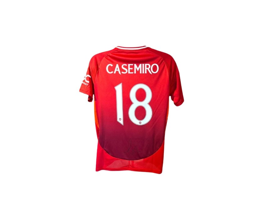 Casemiro's Manchester United 2024/25 MUFC Signed Replica Shirt