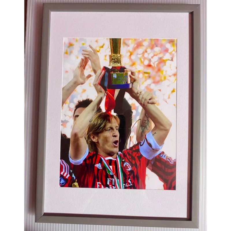 Massimo Ambrosini's AC Milan Signed and Framed Picture