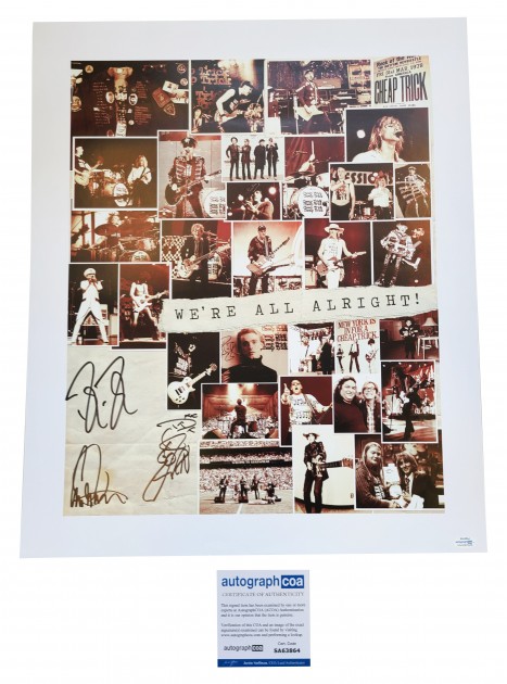 Cheap Trick Signed Poster