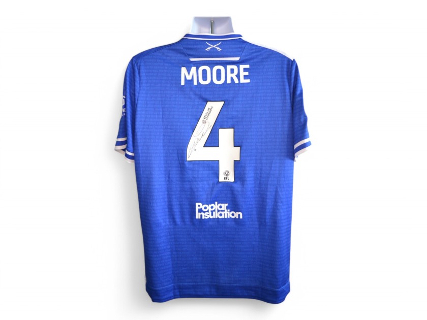 Moore's Bristol Rovers Emirates FA Cup Signed Match Worn Shirt, vs Barnsley 