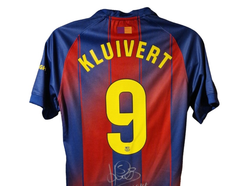 Patrick Kluivert Signed Barcelona 2025-26 Home Football Shirt