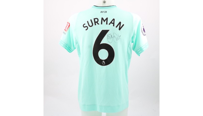 Surman's AFC Bournemouth Worn and Signed Poppy Shirt