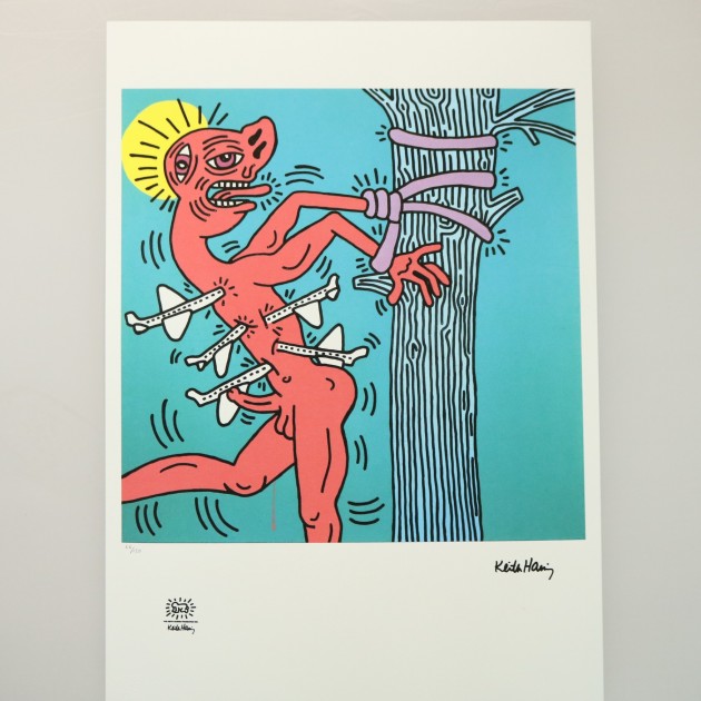 Keith Haring Signed Lithograph 