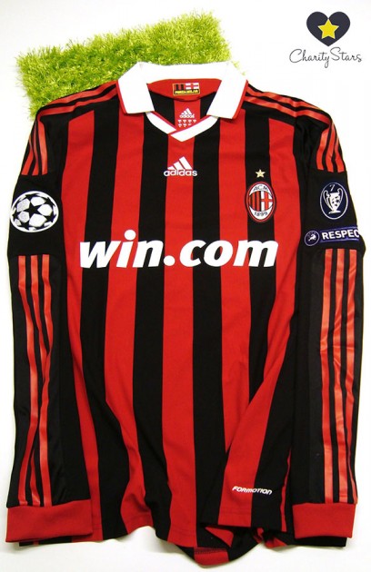 Milan match issued shirt, Thiago Silva, Real Madrid-Milan (win.com sponsor used only in this match)