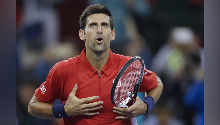 Uniqlo Shirt Signed by Novak Djokovic