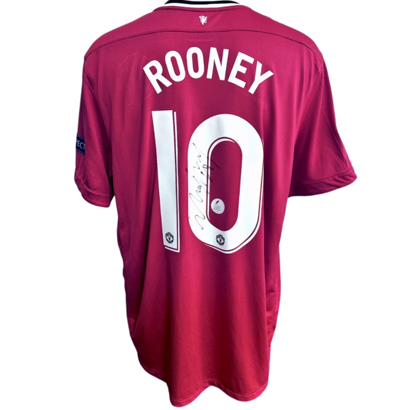 Rooney's Manchester United Signed Official Shirt, UCL 2011/12