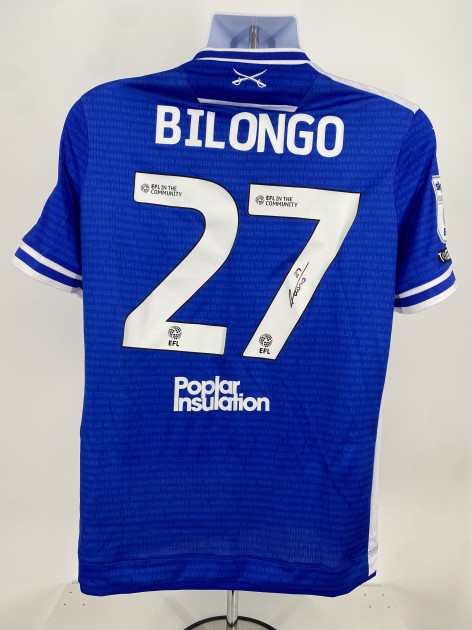 Bilongo's Bristol Rovers EFL Sky Bet League One Signed Match Worn Shirt, vs Lincoln City