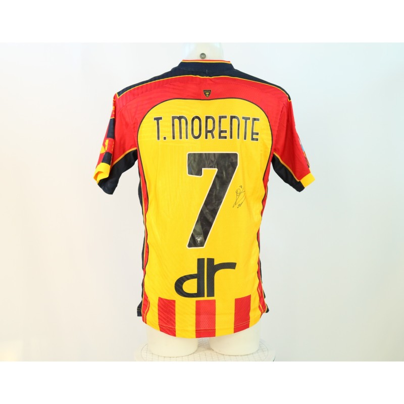 Tete Morente's Signed Unwashed Shirt, Lecce vs Juventus 2024