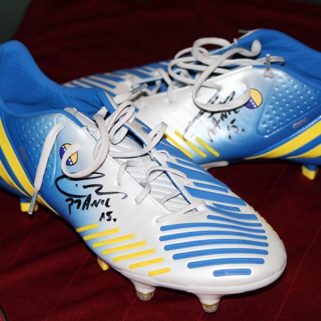 Pjanic match issued boots, Roma-Inter Serie A 2014/2015 - signed