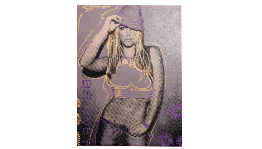 "Britney Spears (Purple)" by Steve Kaufman