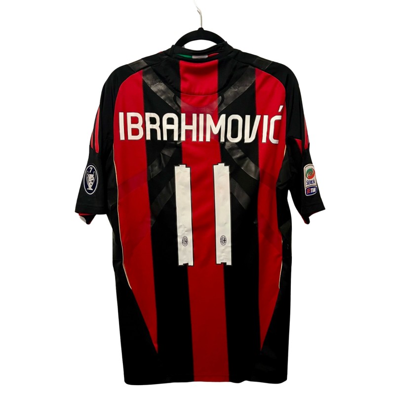 Ibrahimovic's Issued Shirt, Milan vs Cesena  2010
