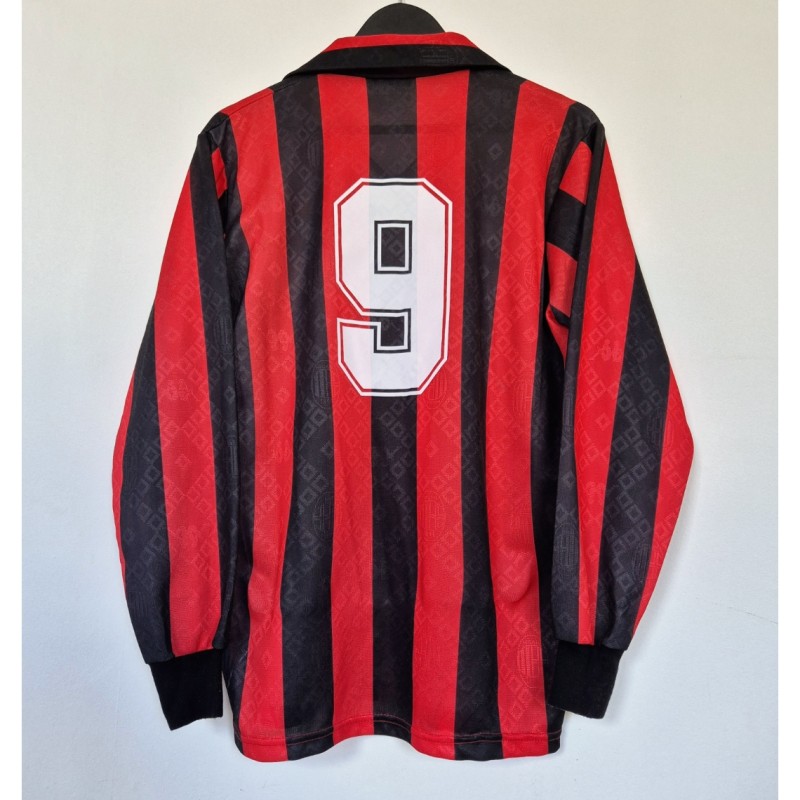 Marco van Basten's AC Milan 1989/90 Match-Issued Shirt