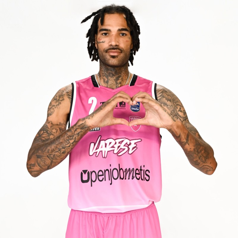 Cauley-Stein Pallacanestro Varese vs Derthona Basket 2023 jersey - worn and autographed