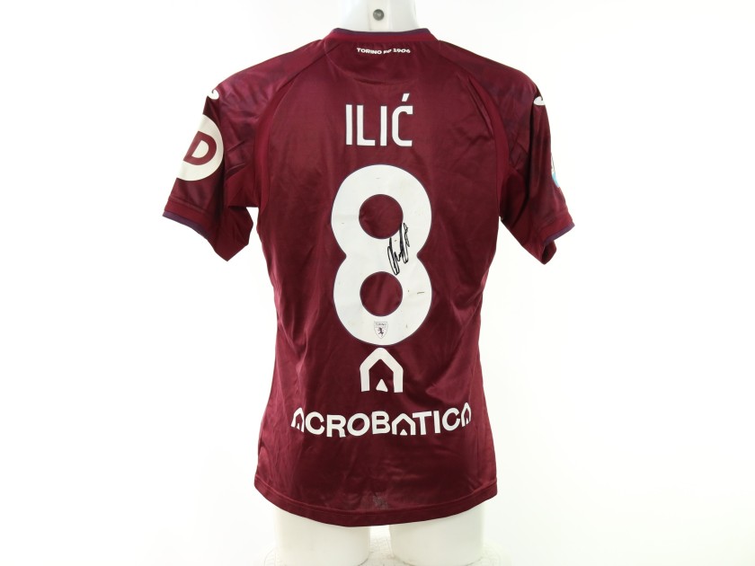 Ilic's Juventus vs Torino Signed Unwashed Shirt, 2024