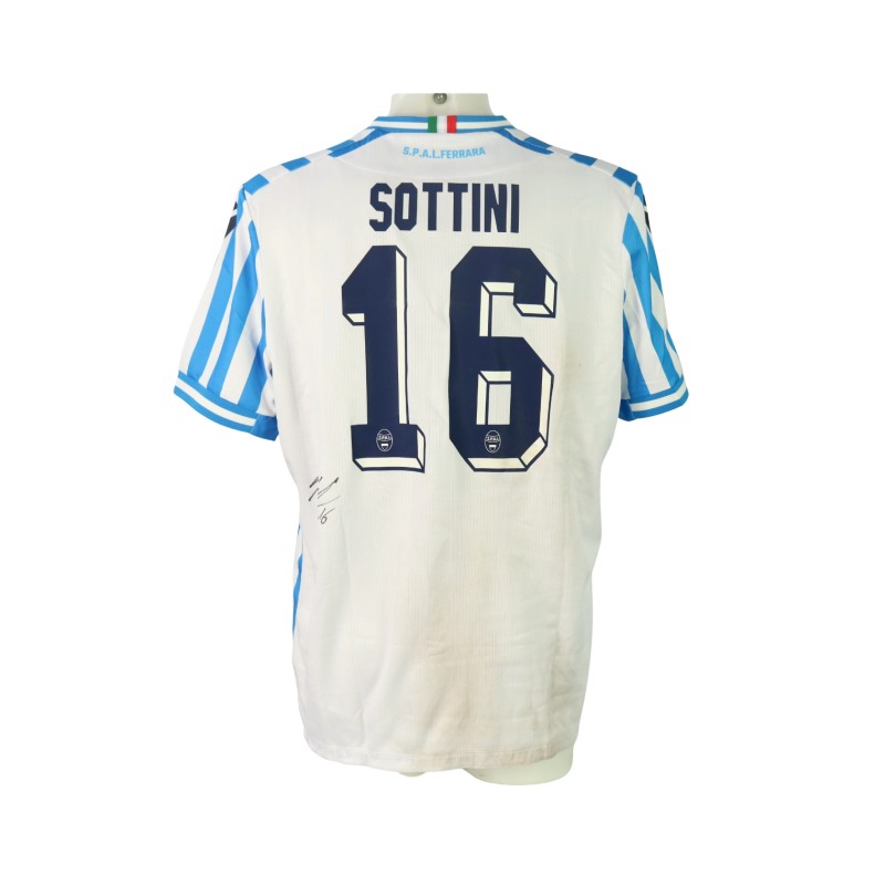 Sottini's Signed Unwashed Shirt, Sestri Levante vs SPAL 2024 