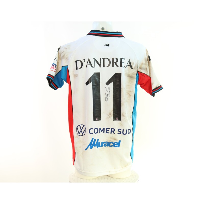 D'Andrea's Signed Unwashed Shirt, Benevento vs Catania 2025 