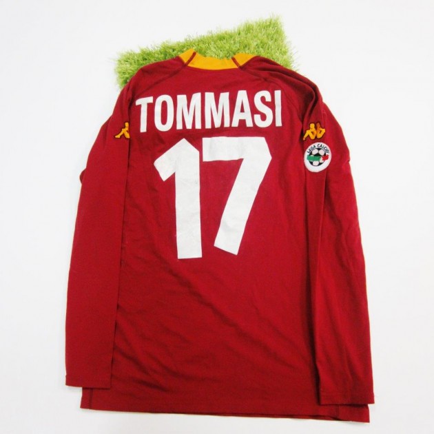 Tommasi Roma match worn shirt, Serie A 2000/2001