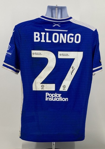 Bilongo's Bristol Rovers EFL Sky Bet League One Signed Match Worn Shirt, vs Northampton