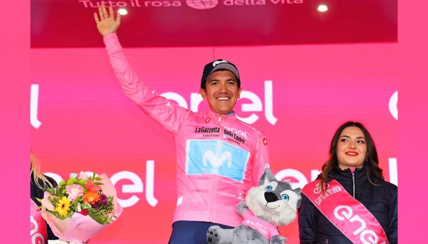 Giro d'Italia 2019 "Il Garibaldi" Book Signed by Carapaz