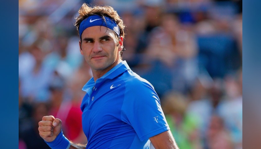 Roger Federer's Signed Match Shirt, US Open 2013