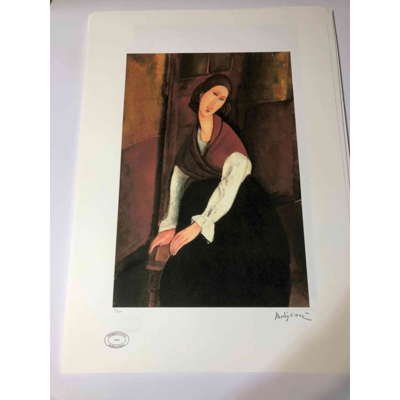 Offset lithography by Amedeo Modigliani (after)
