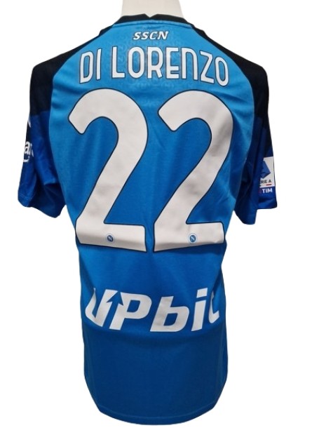 Di Lorenzo's Match-Issued Shirt, Napoli vs Sampdoria 2023 - Patch Napoli Champion