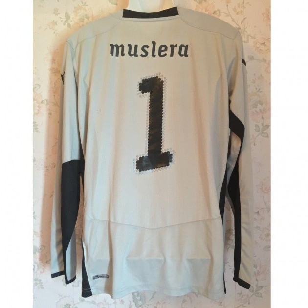 Muslera Uruguay shirt, issued/worn 2009 season