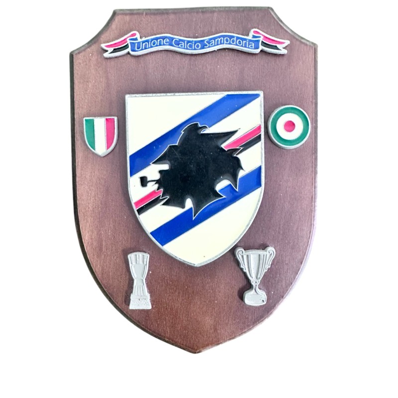 Sampdoria's Official Crest in Wood