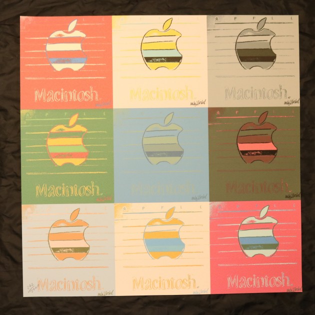 Andy Warhol "Apple Macintosh" Signed Limited Edition with CMOA Stamp