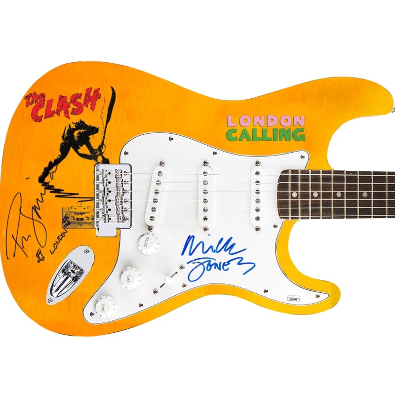 The Clash Signed Custom Graphics with Lyrics and Sketch