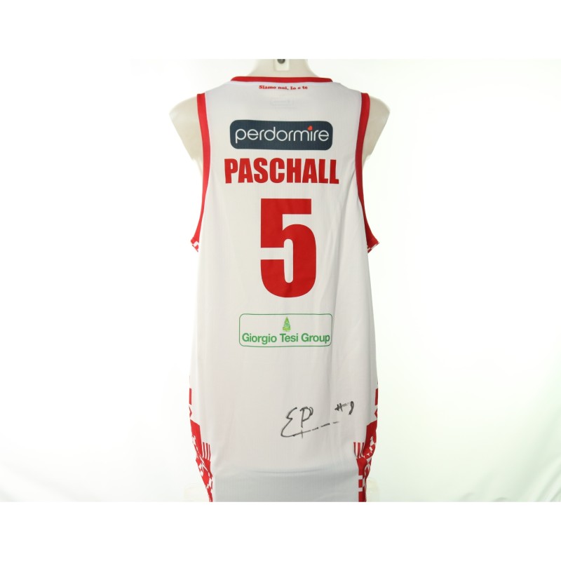 Paschall's Estra Pistoia vs Olimpia Milano Signed Unwashed Kit, 2025