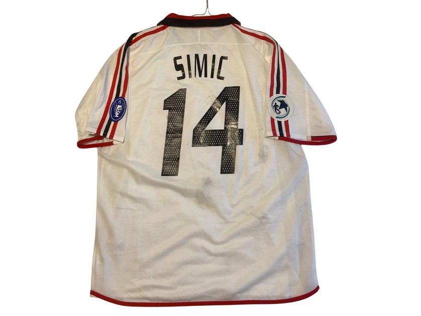 Simic's Match-Worn Shirt, Milan vs Porto UEFA Supercup 2003 Finals
