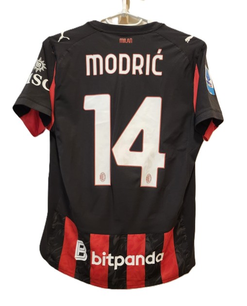 Luka Modric's AC Milan 2025/26 Match Worn Shirt vs Lazio