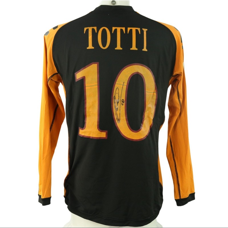 Totti's Roma Match-Worn Shirt, Serie A 2010/11 - Signed with photo proof