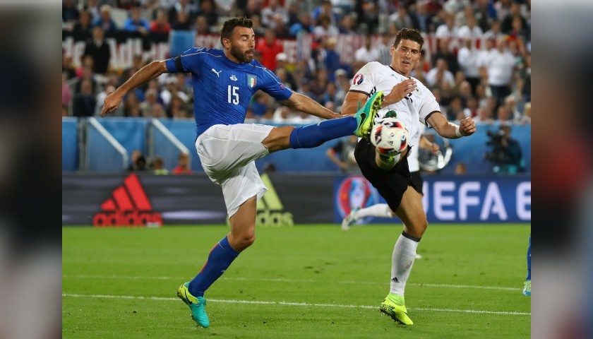 Barzagli's Match-Issue Kit, Germany-Italy Euro 2016