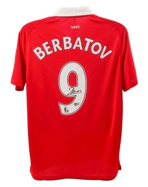 Dimitar Berbatov's Manchester United 2010/11 Signed Home Shirt