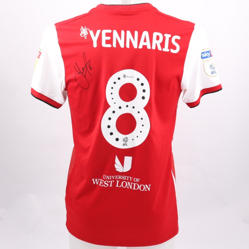 Yennaris's Brentford Worn and Signed Poppy Shirt