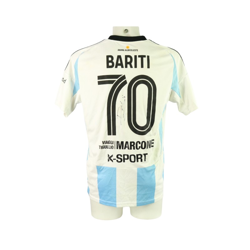 Bariti's Unwashed Signed Shirt, Virtus Entella vs Ascoli 2024