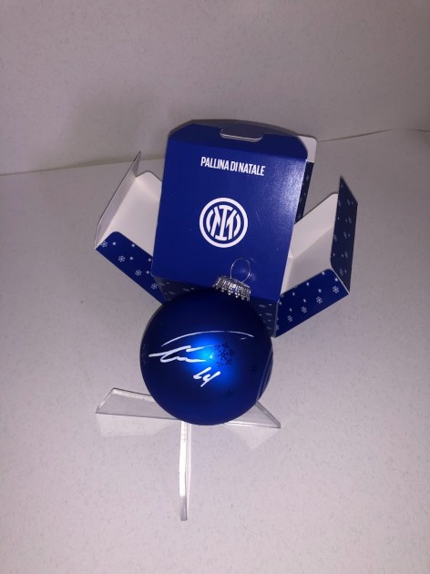 Inter FC Official Christmas Bauble - Signed by Lautaro Martinez