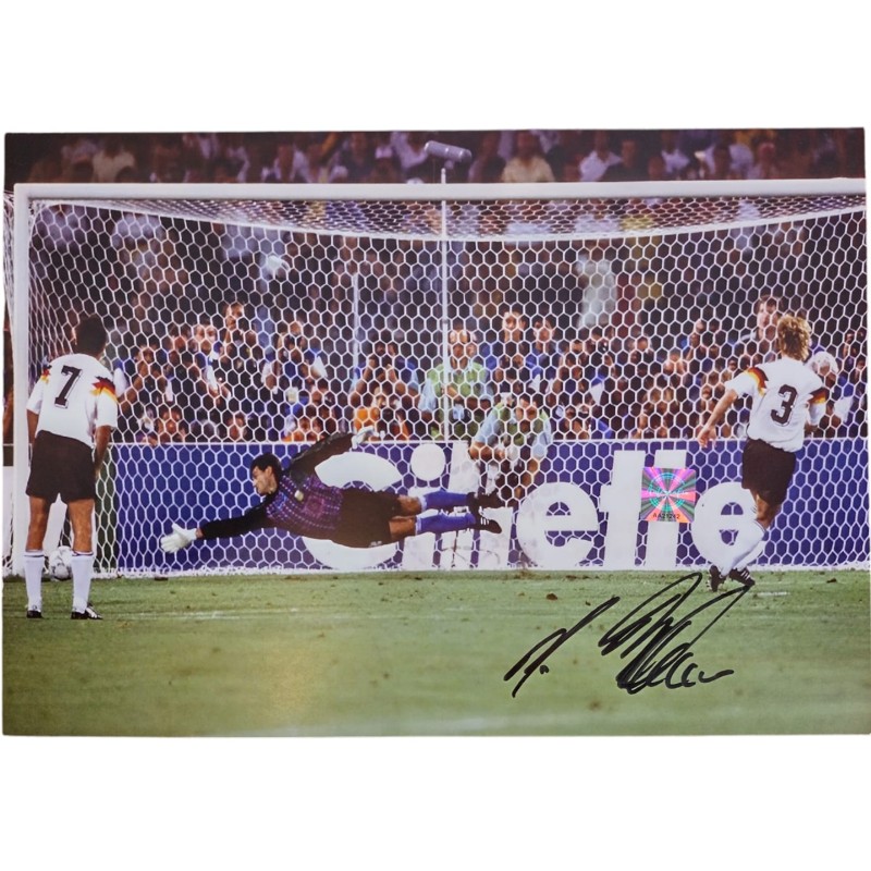 Photograph signed by Andreas Brehme
